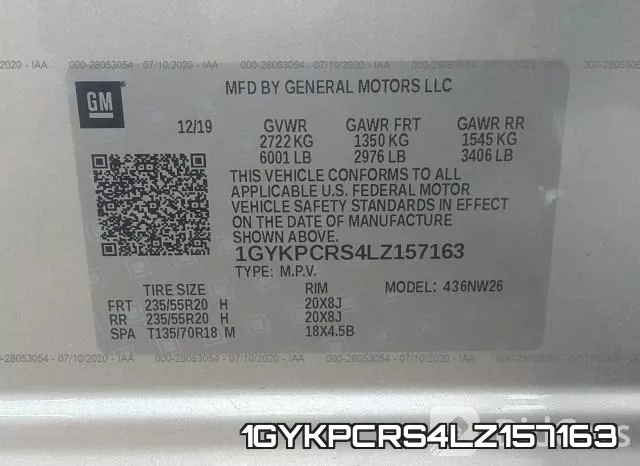 1GYKPCRS4LZ157163 фото 10