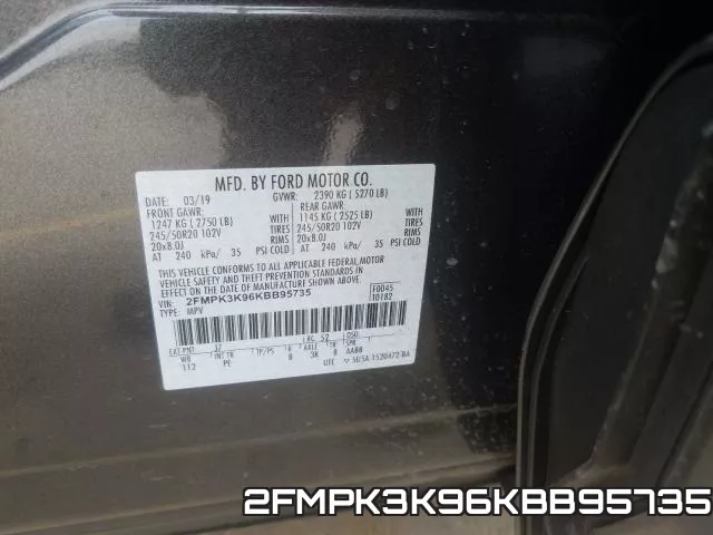 2FMPK3K96KBB95735 фото 2