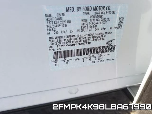 2FMPK4K98LBA67990 фото 2