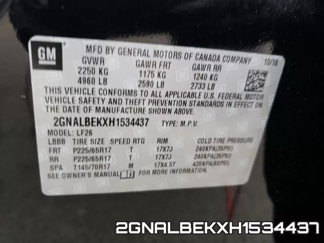 2GNALBEKXH1534437 фото 2