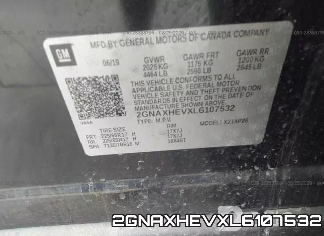 2GNAXHEVXL6107532 фото 9
