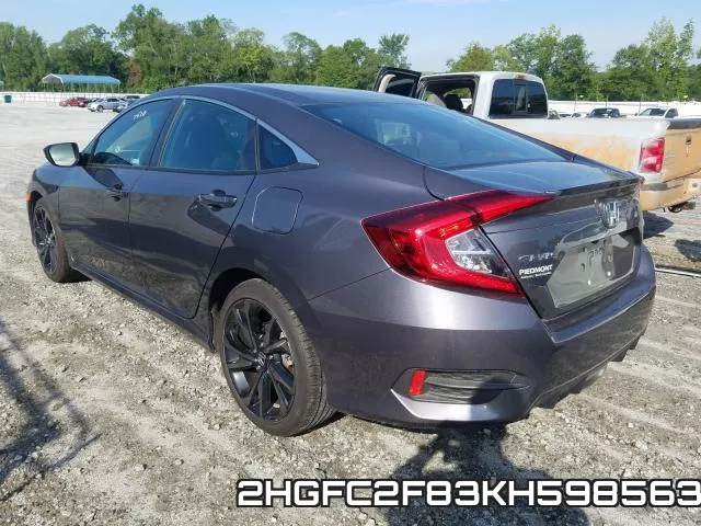 2HGFC2F83KH598563 фото 4