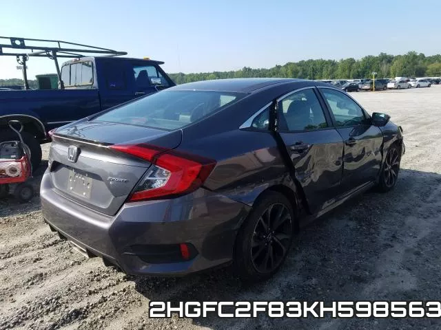 2HGFC2F83KH598563 фото 5