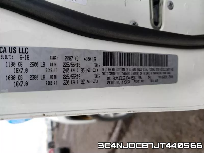 3C4NJDCB7JT440566 фото 2