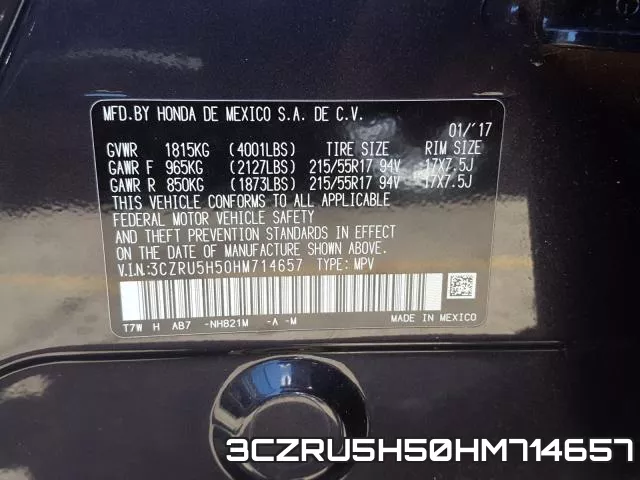 3CZRU5H50HM714657 фото 2