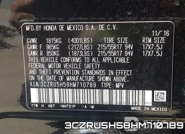 3CZRU5H58HM710789 фото 9