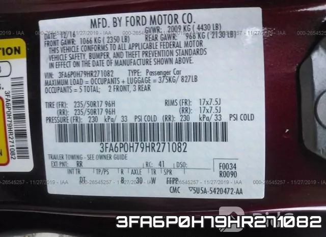 3FA6P0H79HR271082 фото 10