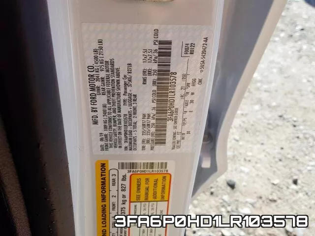 3FA6P0HD1LR103578 фото 2