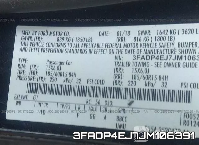 3FADP4EJ7JM106391 фото 10