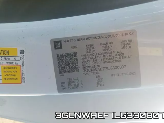 3GCNWAEF7LG330807 фото 2
