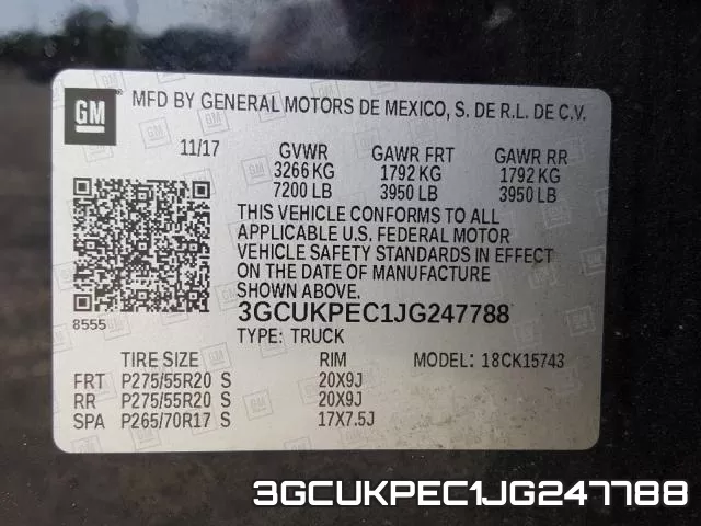 3GCUKPEC1JG247788 фото 2