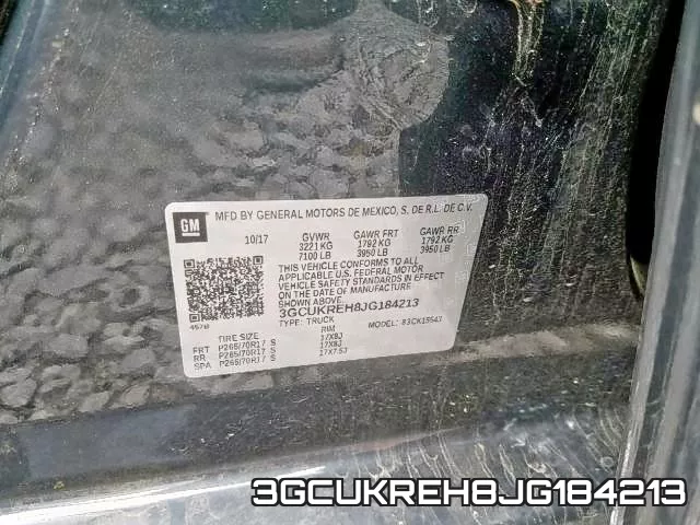 3GCUKREH8JG184213 фото 2