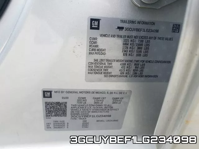 3GCUYBEF1LG234098 фото 2