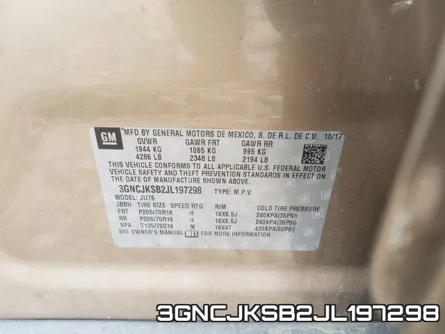 3GNCJKSB2JL197298 фото 2