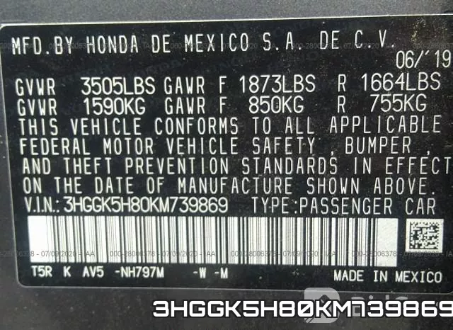 3HGGK5H80KM739869 фото 10