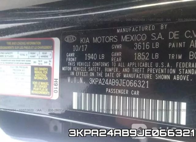 3KPA24AB9JE066321 фото 10