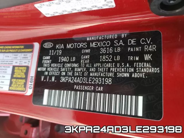 3KPA24AD3LE293198 фото 2