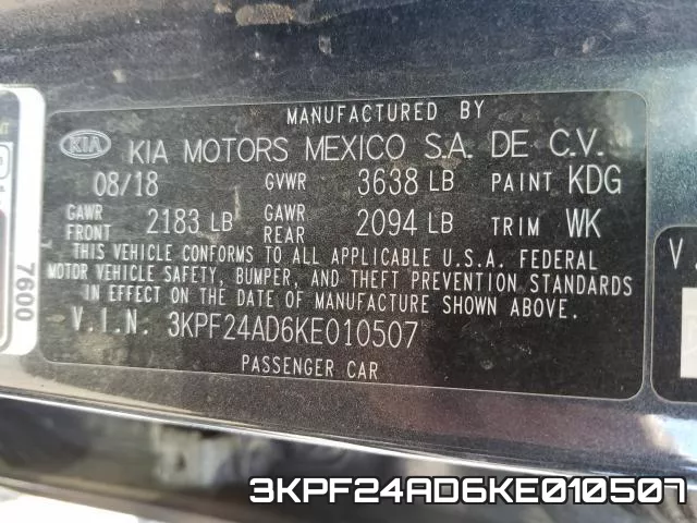 3KPF24AD6KE010507 фото 2