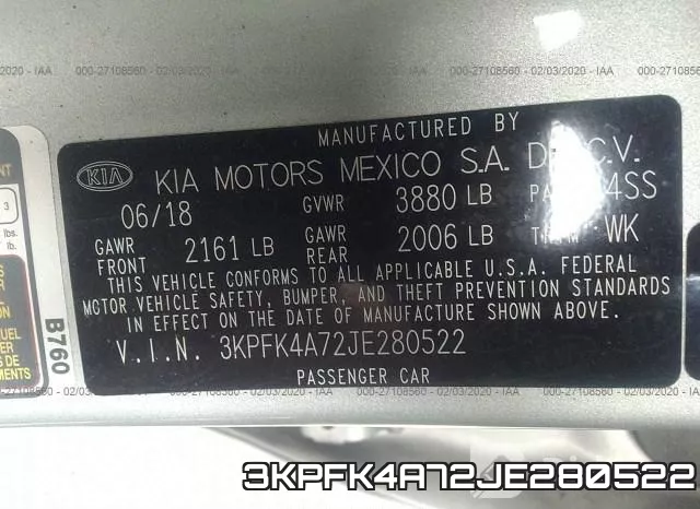 3KPFK4A72JE280522 фото 9