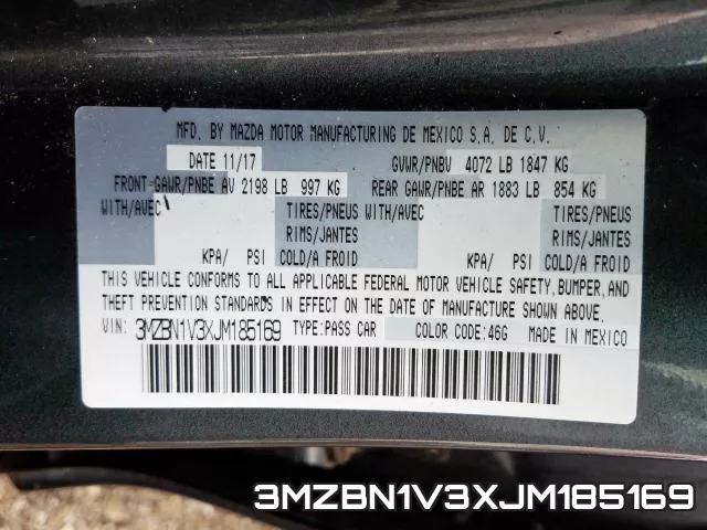 3MZBN1V3XJM185169 фото 2