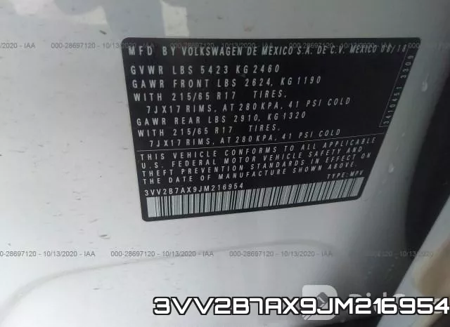3VV2B7AX9JM216954 фото 10