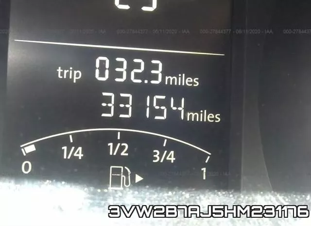 3VW2B7AJ5HM231176 фото 8