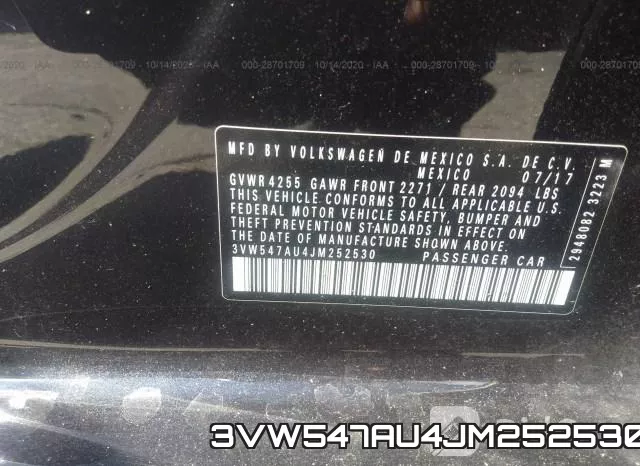 3VW547AU4JM252530 фото 10