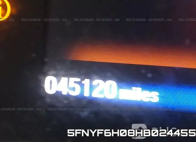 5FNYF6H08HB024455 фото 8