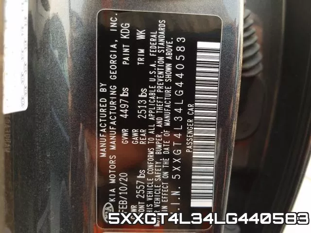5XXGT4L34LG440583 фото 2
