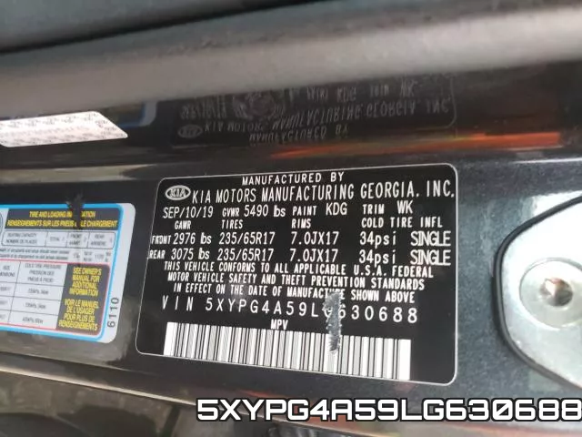 5XYPG4A59LG630688 фото 2