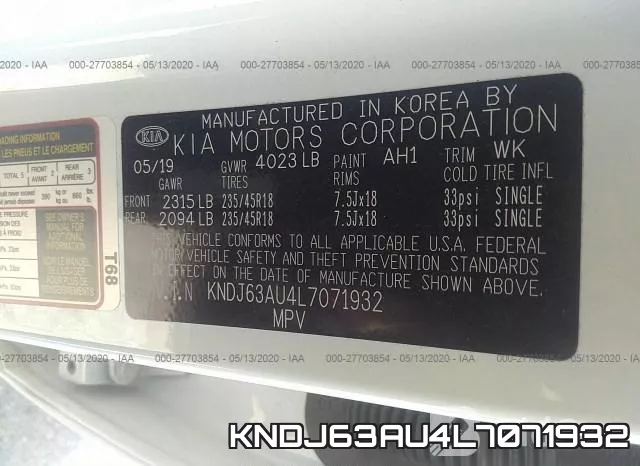 KNDJ63AU4L7071932 фото 9