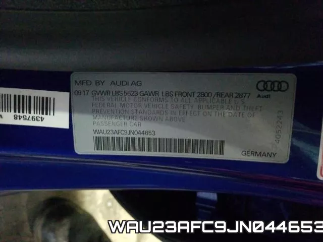 WAU23AFC9JN044653 фото 2
