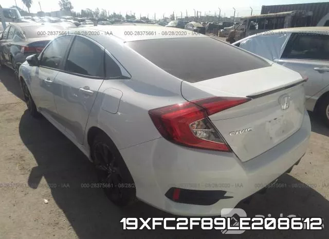 19XFC2F89LE208612 фото 4