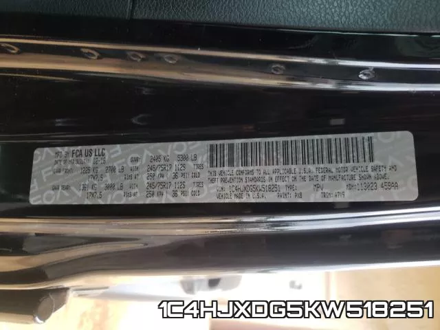 1C4HJXDG5KW518251 фото 2