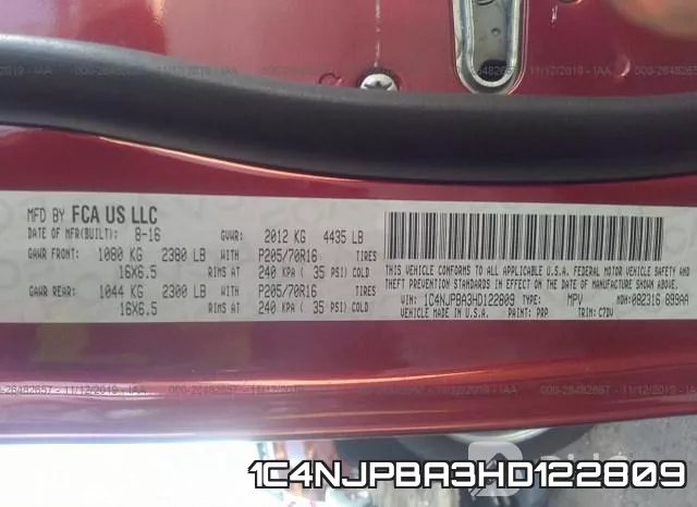 1C4NJPBA3HD122809 фото 10