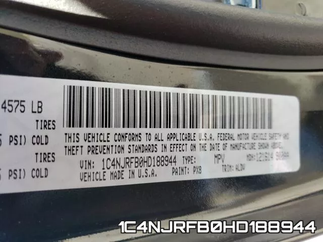 1C4NJRFB0HD188944 фото 2