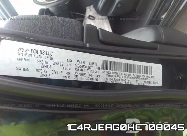1C4RJEAG0HC708045 фото 10