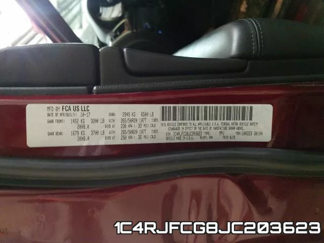 1C4RJFCG8JC203623 фото 2