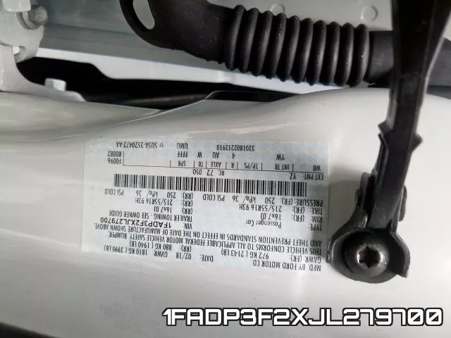 1FADP3F2XJL279700 фото 2