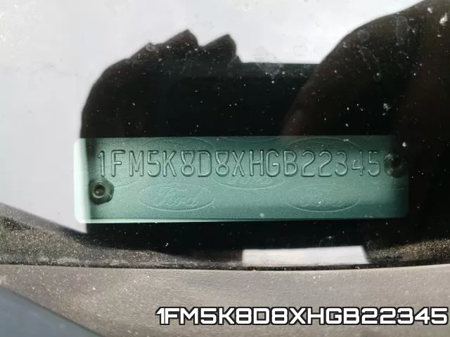 1FM5K8D8XHGB22345 фото 2