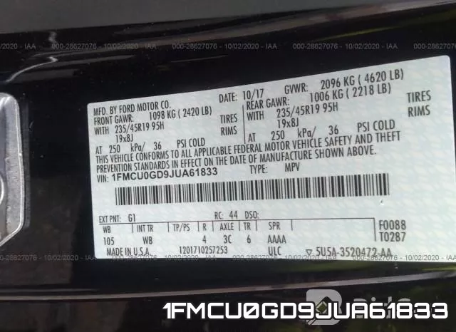 1FMCU0GD9JUA61833 фото 10