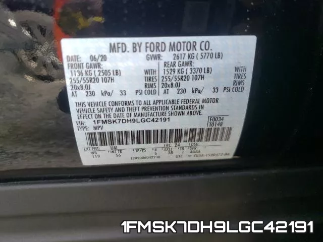 1FMSK7DH9LGC42191 фото 2