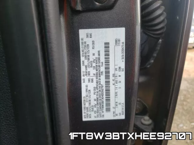 1FT8W3BTXHEE92707 фото 2