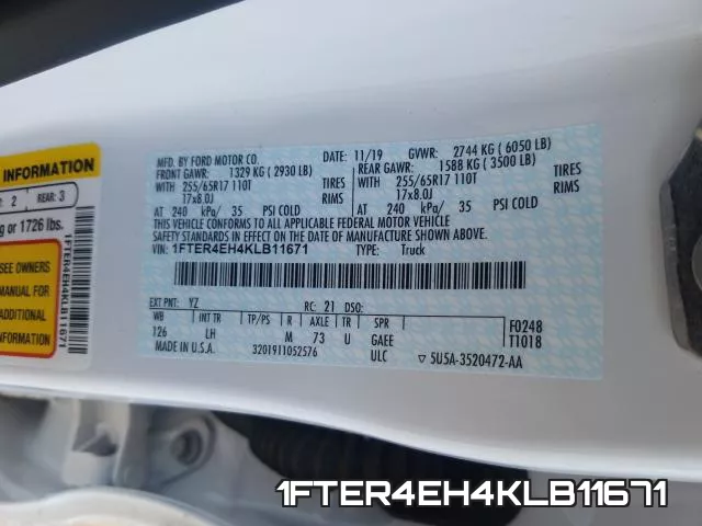 1FTER4EH4KLB11671 фото 2
