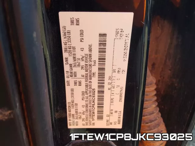 1FTEW1CP8JKC93025 фото 2