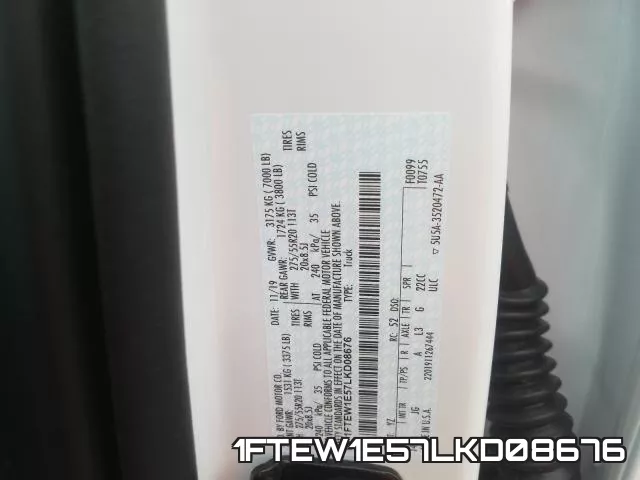 1FTEW1E57LKD08676 фото 2