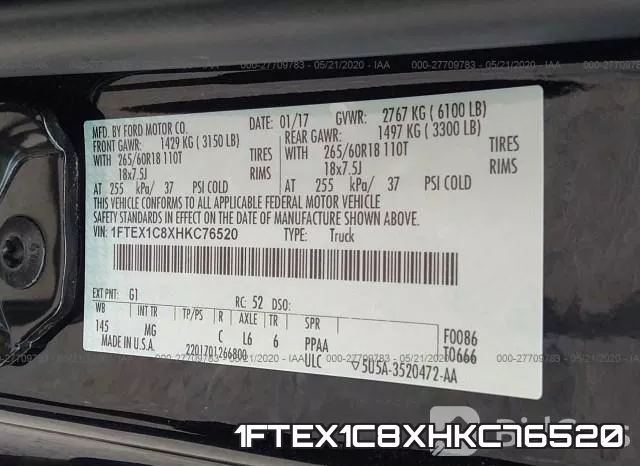 1FTEX1C8XHKC76520 фото 10