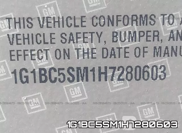 1G1BC5SM1H7280603 фото 10