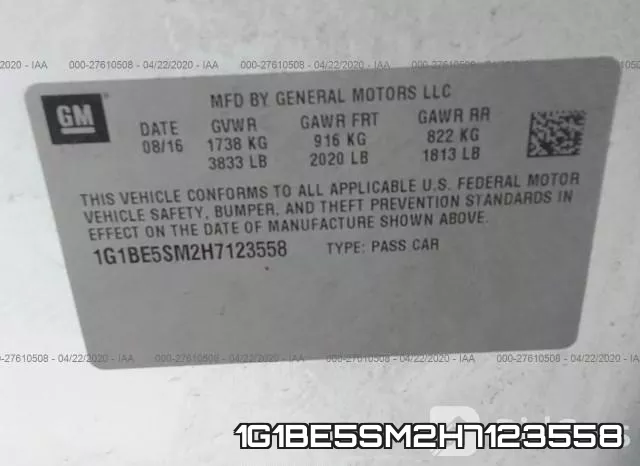 1G1BE5SM2H7123558 фото 10