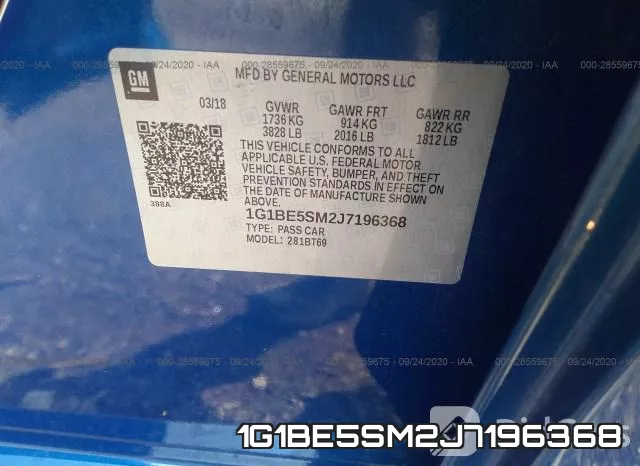 1G1BE5SM2J7196368 фото 10